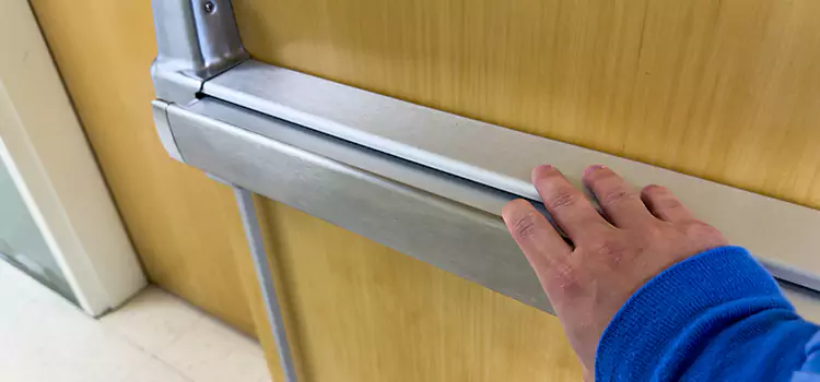 Installing a Push Bar on a Door New Rochelle